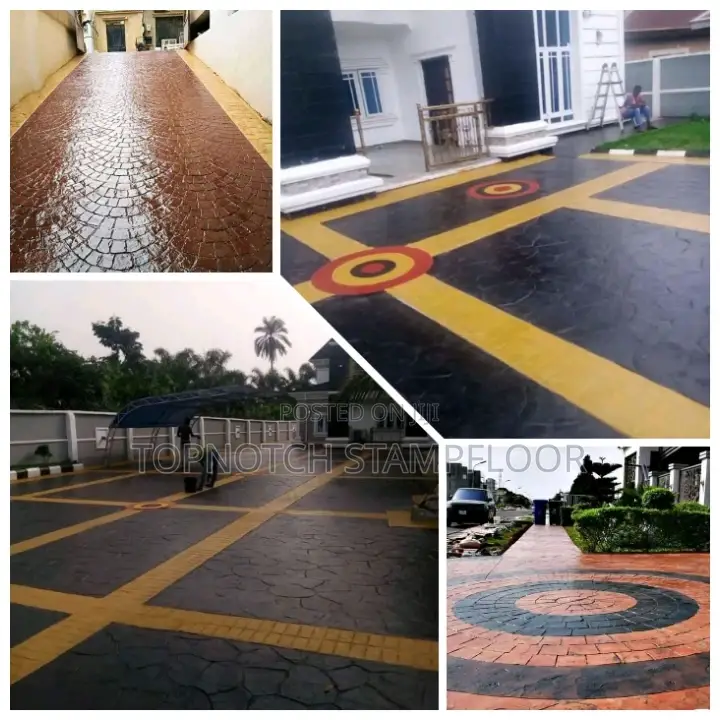 Concrete Stamp Floor In Unique Modern Way