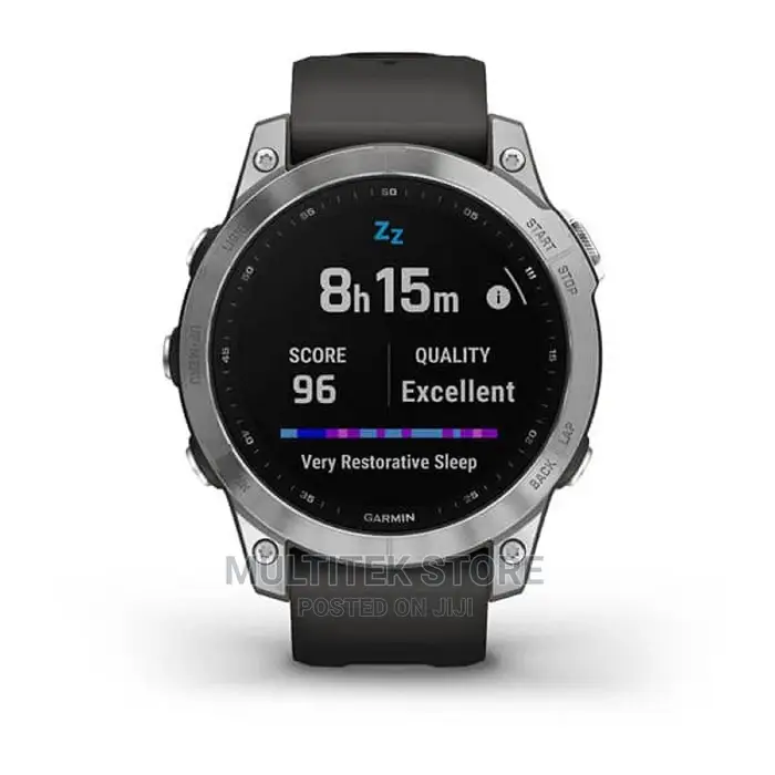 Garmin Fenix 7, Standard Edition - Silver With Graphite Band