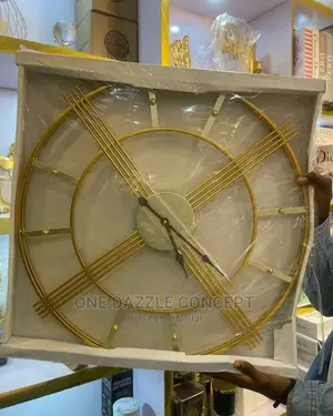 Gold Luxury Iron Clock