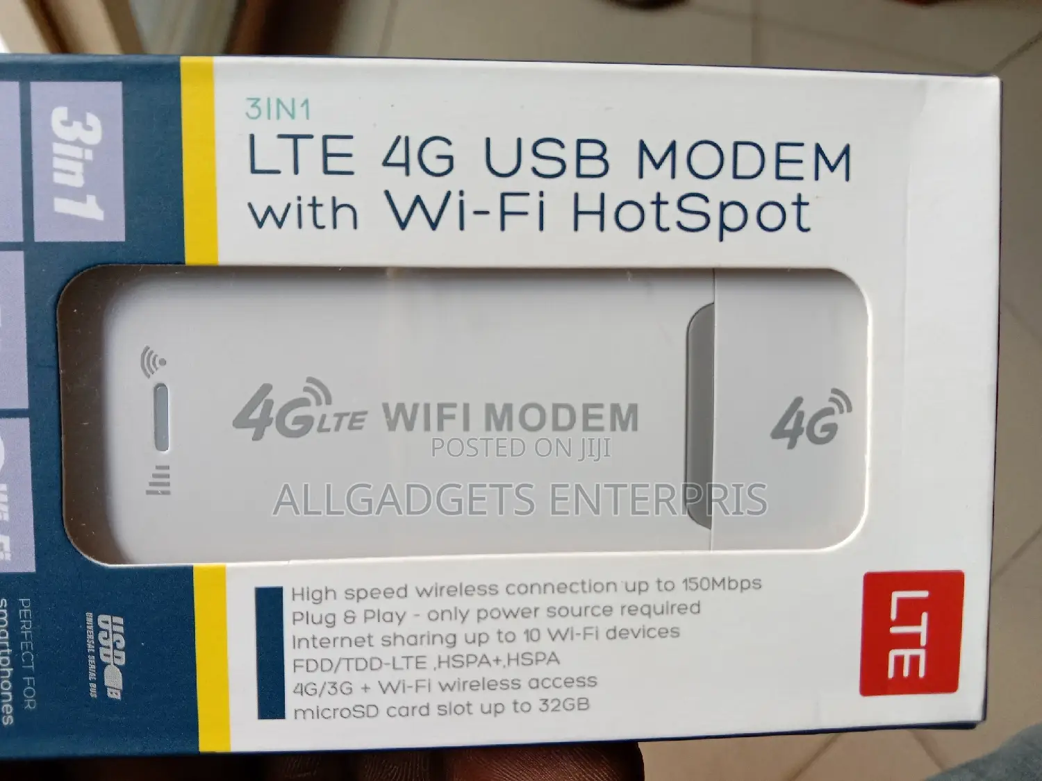 4G LTE Hotspot Modem.