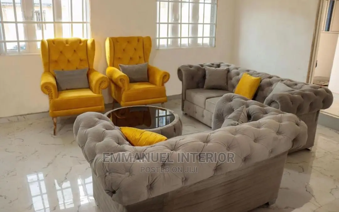 A Standard Sofa With Center Table