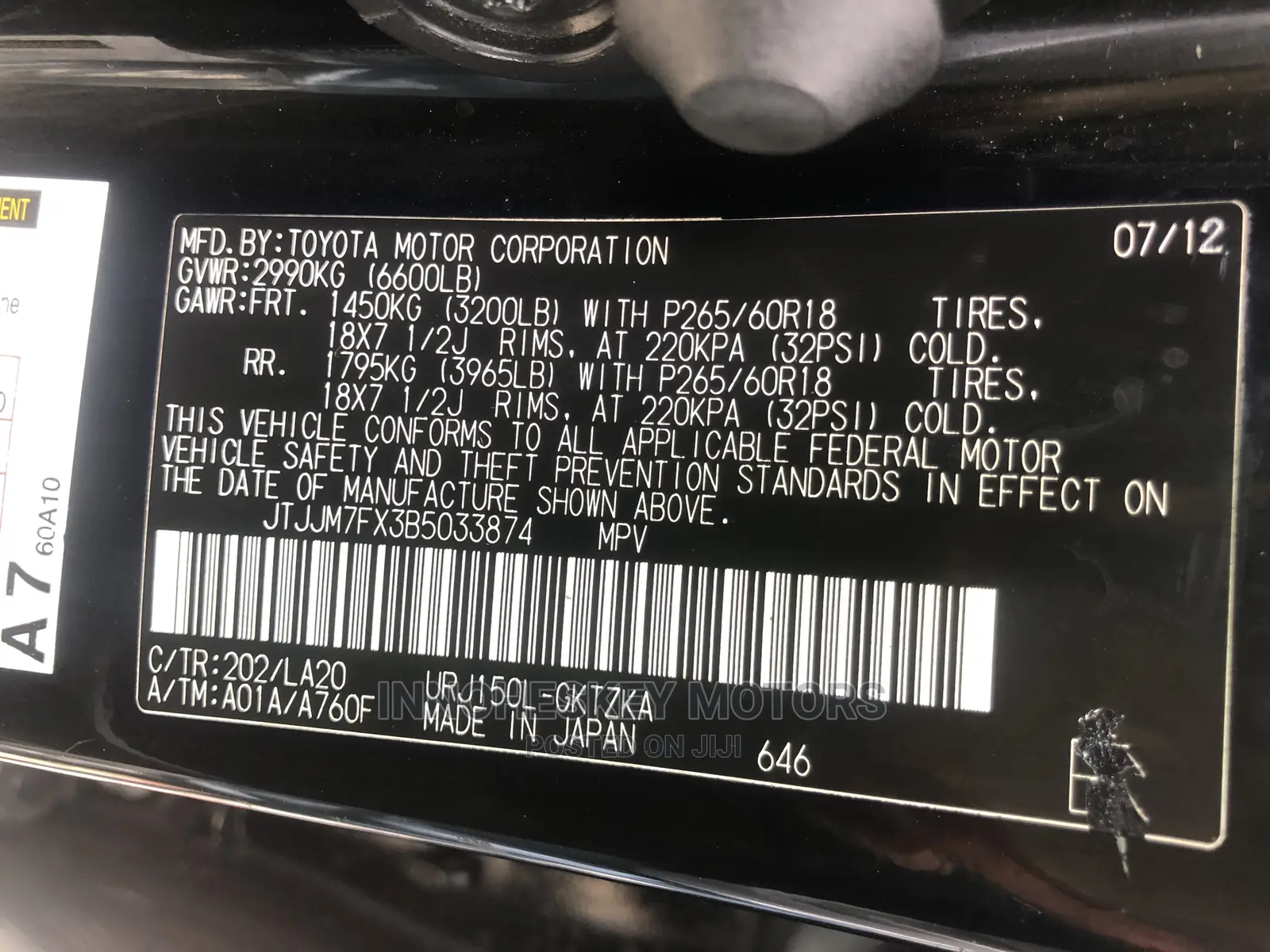 Lexus GX 460 Premium 2012 Black