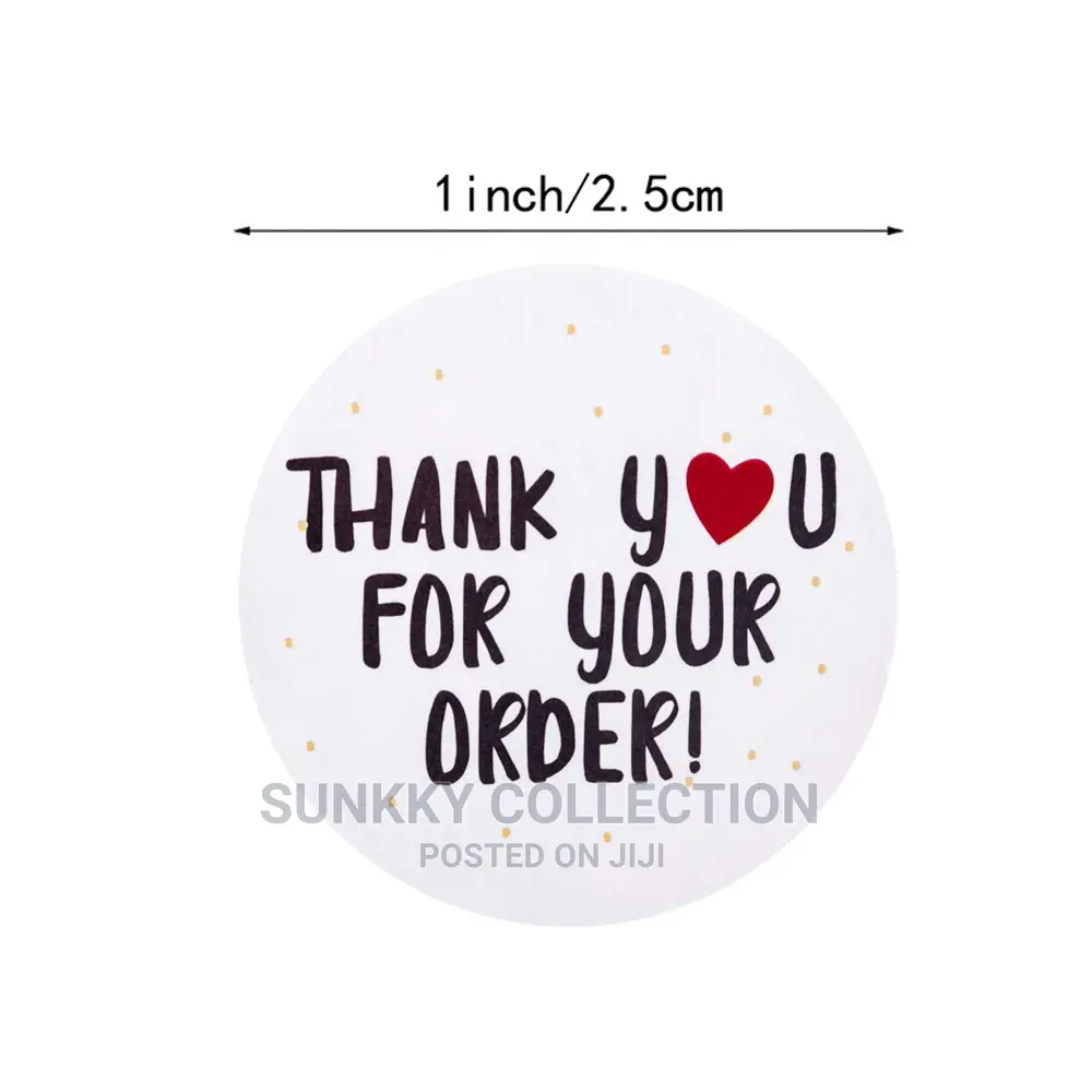 One Roll Thank You Packaging Decorating Sealing Stickers
