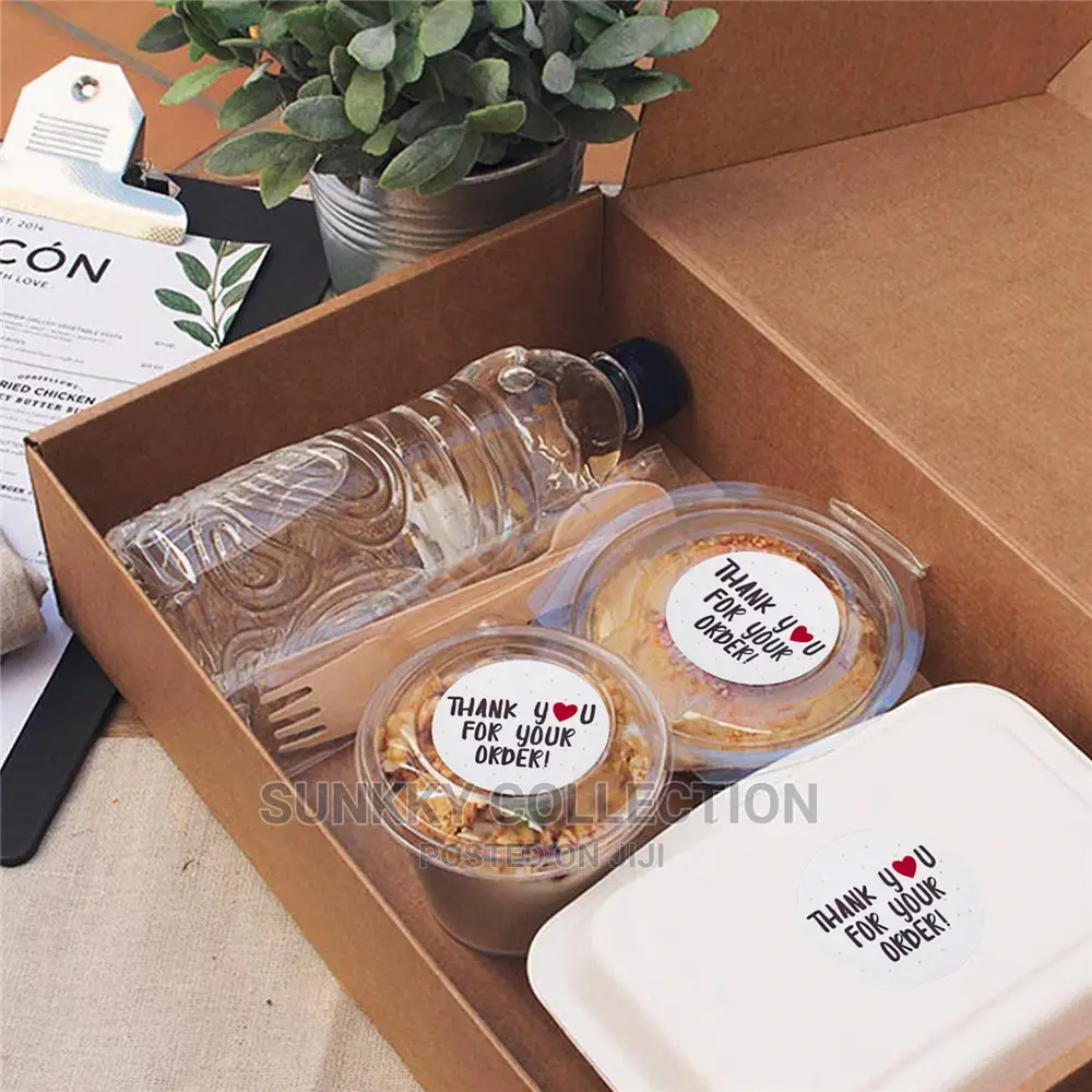 One Roll Thank You Packaging Decorating Sealing Stickers