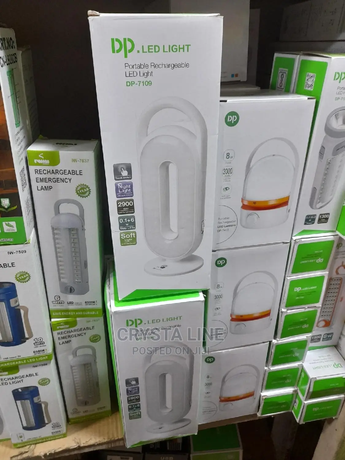 DP Rechargeble Light With Finger Print Switch