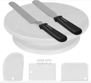 6 Piece Cake Turn Table Set