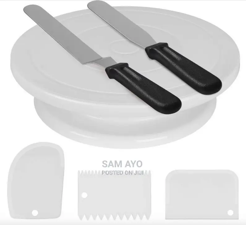 6 Piece Cake Turn Table Set