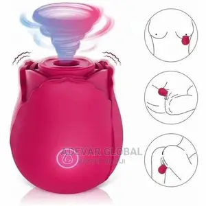 Rose Sucking Clit Vibrator + Threaded Massage Vibrator Toy