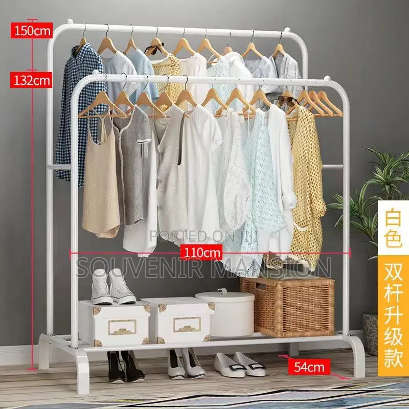 Double Layer Cloth Rack and Storage