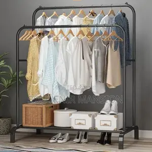 Double Layer Cloth Rack and Storage