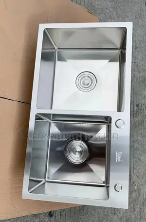 Kitchen Sink Double Bowl Handmade