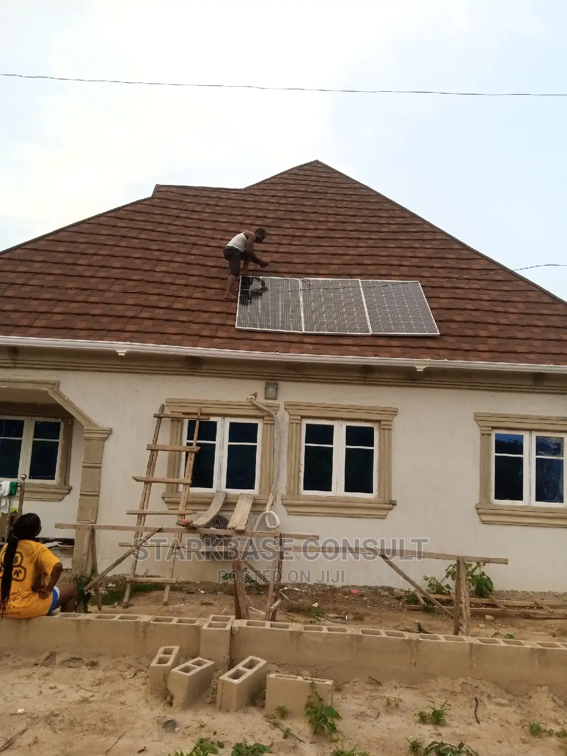 Solar Panels and Inverter With Batteries