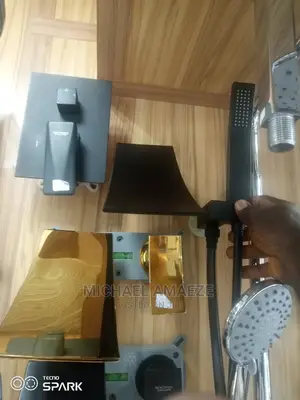 Black Conduit Shower