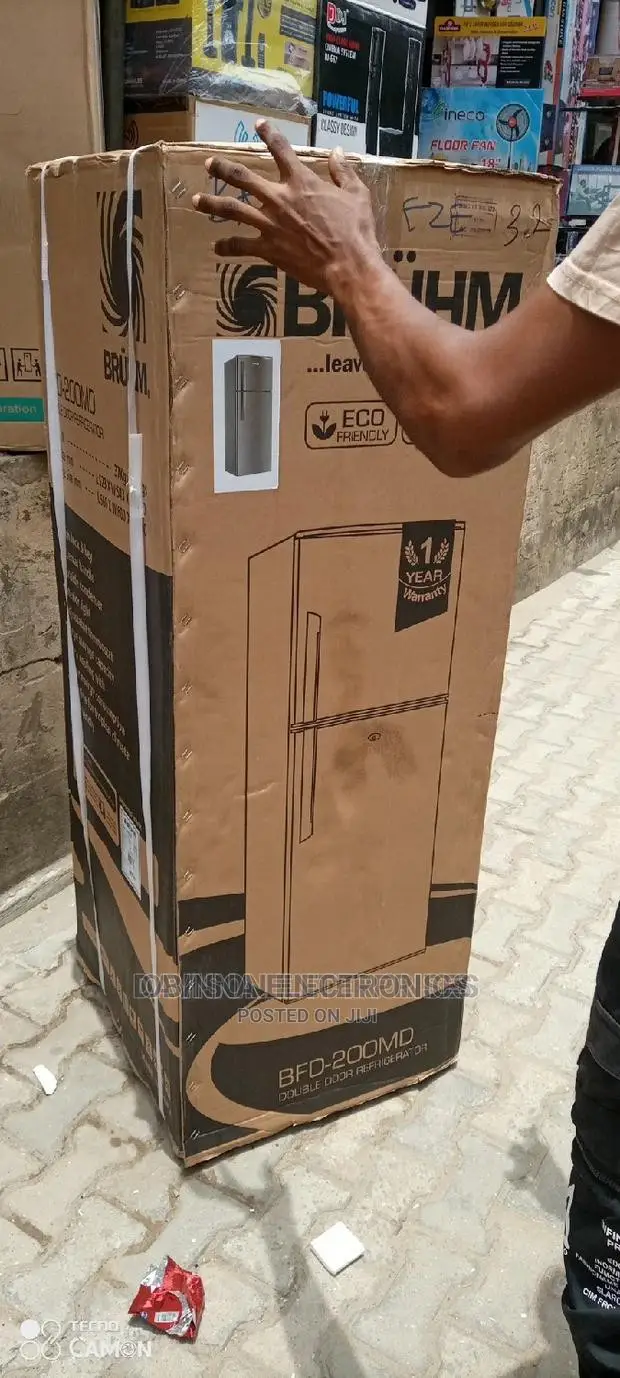 Brand New BRUHM 200L Fridge/Silver/External Compressor/