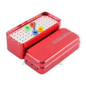60 Holes Dental Disinfection Burs Holder Aluminum