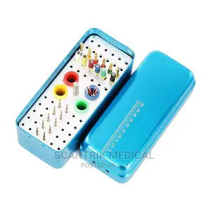60 Holes Dental Bur Blocks With Measurable Cover Autoclavabl