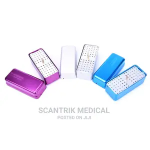 Hole Aluminium Autoclave Sterilizer Case Burs Dental