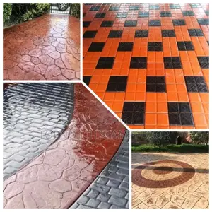 Well Reinforce Exterior Modern Floor-Design Concrete Floor
