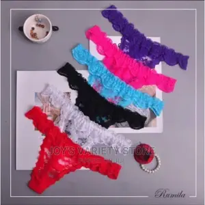 Photo - G-String Thong Ladies Underwear Pants - Lace - 6pcs