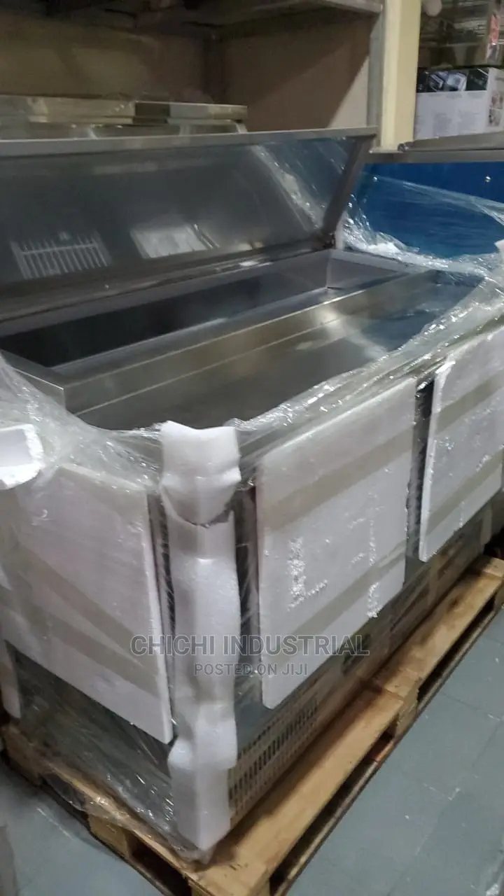 Salad Bar With Preparation Table