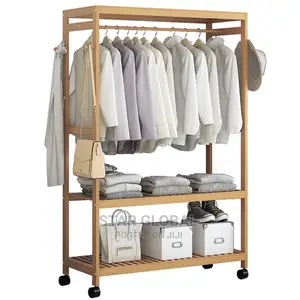 Hanging Bedroom Storage Shelf Clothes Garment Racks