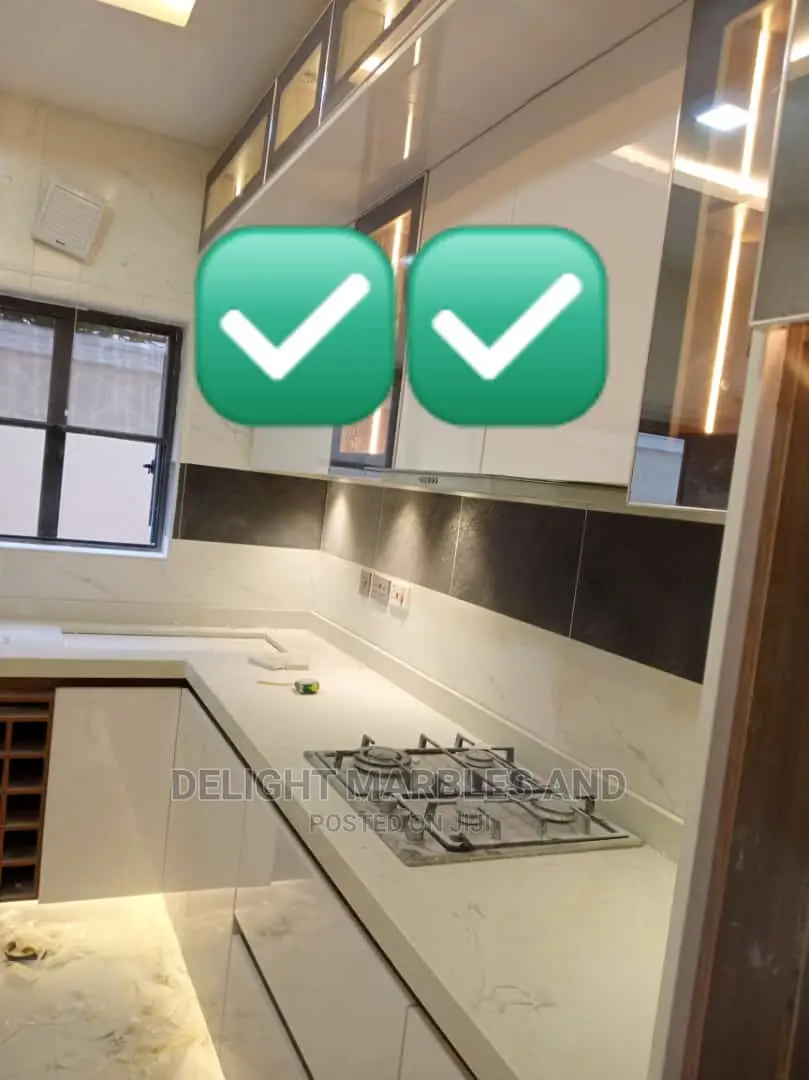 Imported Quality White Marble Kitchen Counter Tops.