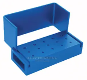 Burs Holder Block Case Opening Box Dental Lab Aluminum Bur