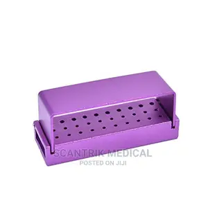 Holder Block Opening Box Dental Lab Aluminum Bur
