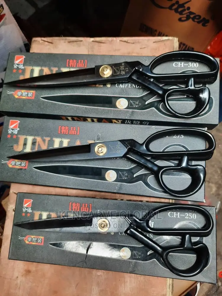 Scissors Gold Black and Red Color