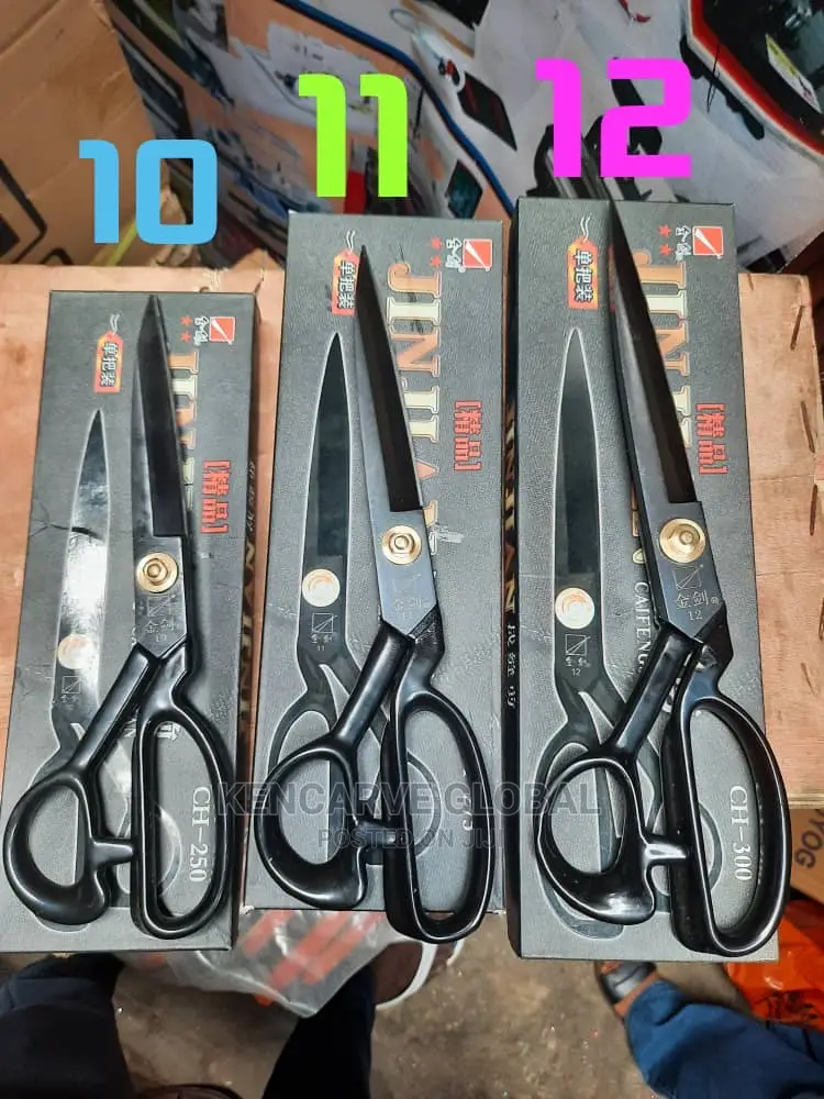 Scissors Gold Black and Red Color
