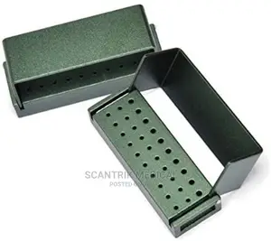 30 Holes Dental Bur Holder Stand Autoclave Disinfection Box