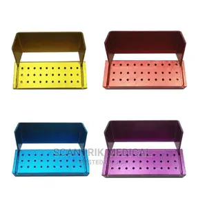 Plastic Dental Bur Holder Disinfection Bur Block Drill Box