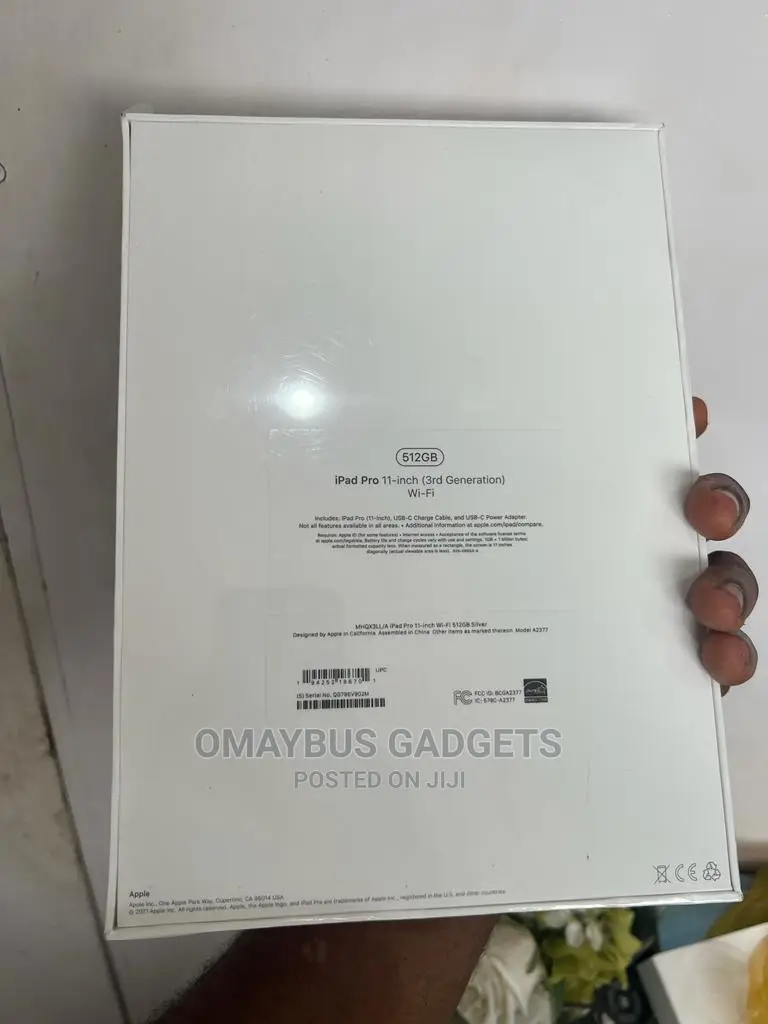 New Apple iPad Pro 11 (2021) 128 GB Silver