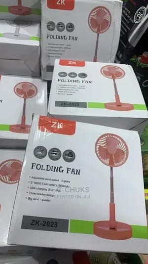 Rechargeable Foldable Travel Fan With USB