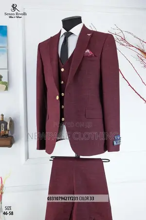 Exclusive 3 Piece Turkish Suits + Free Tie or Cufflinks