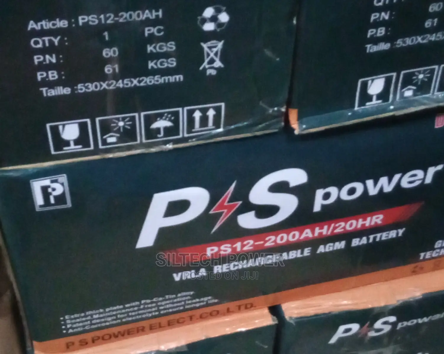 Ps Power AGM Deep Cycle Battery 12v200ah