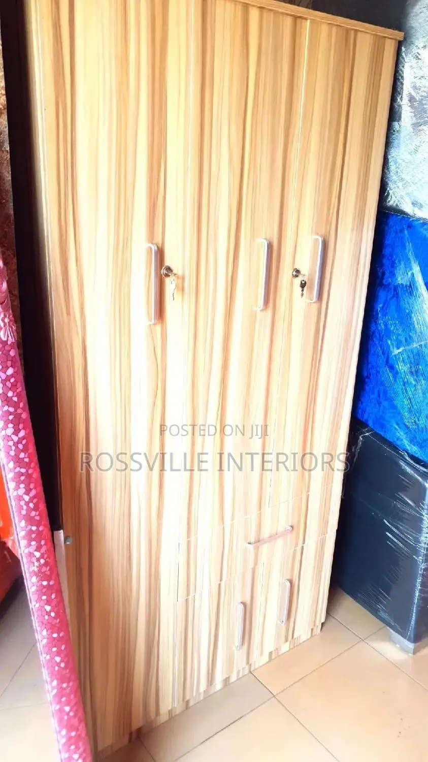 Standard 3 Doors Wardrobe HDF 3ftby6ft