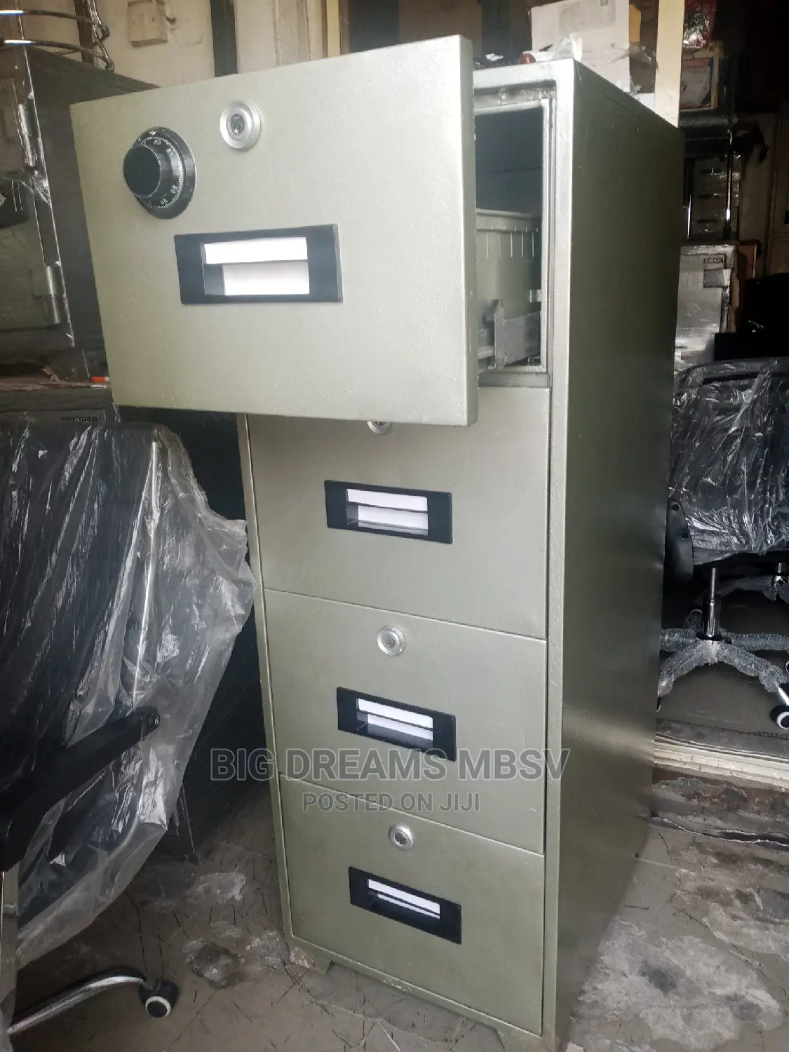 Black C 4drawer Safe