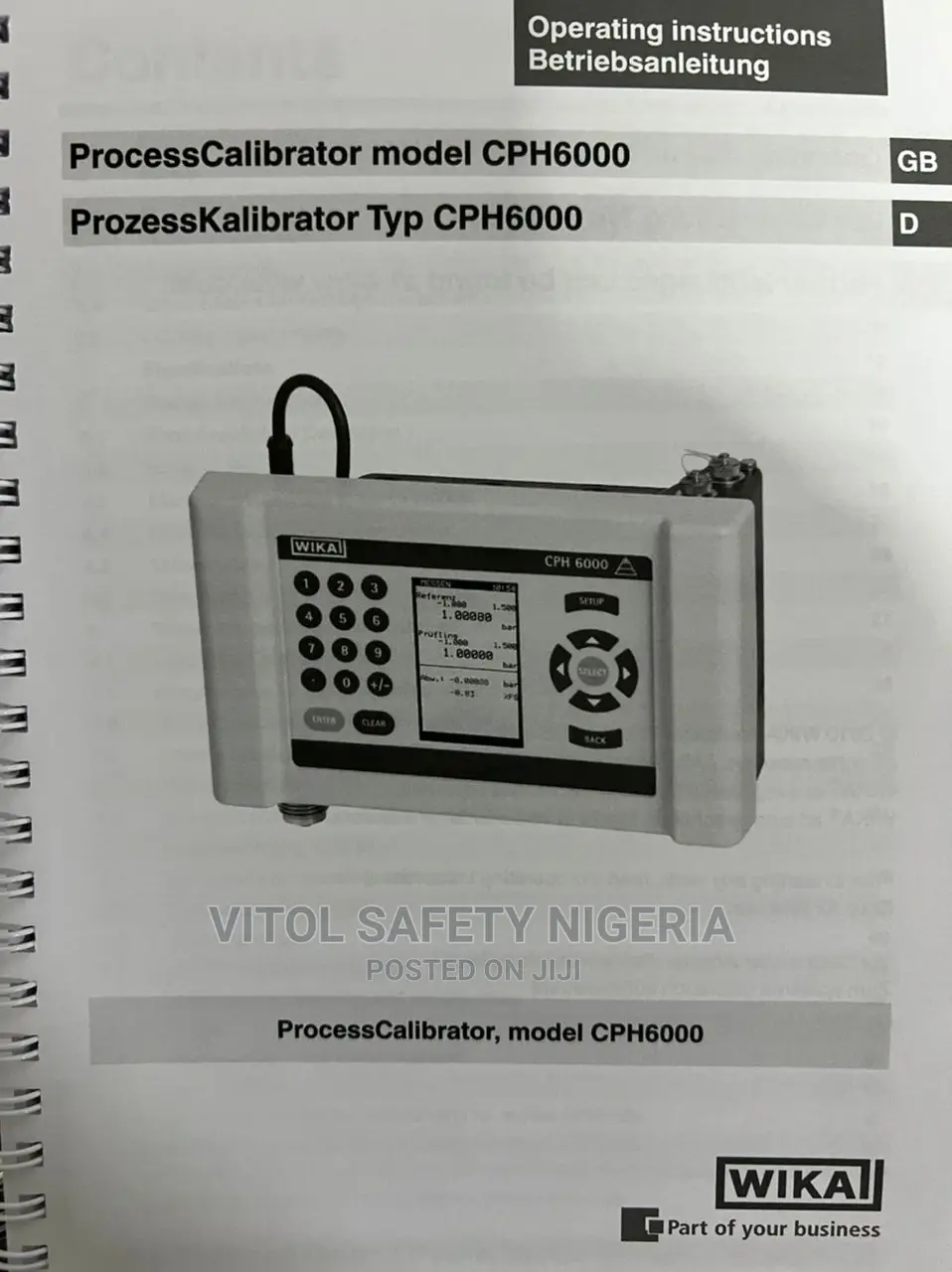 Process Calibrator, Model CPH6000