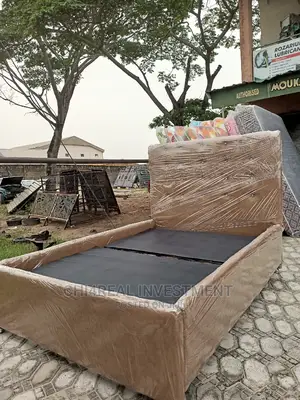 4.5 by 6 LEATHER BEDFRAME