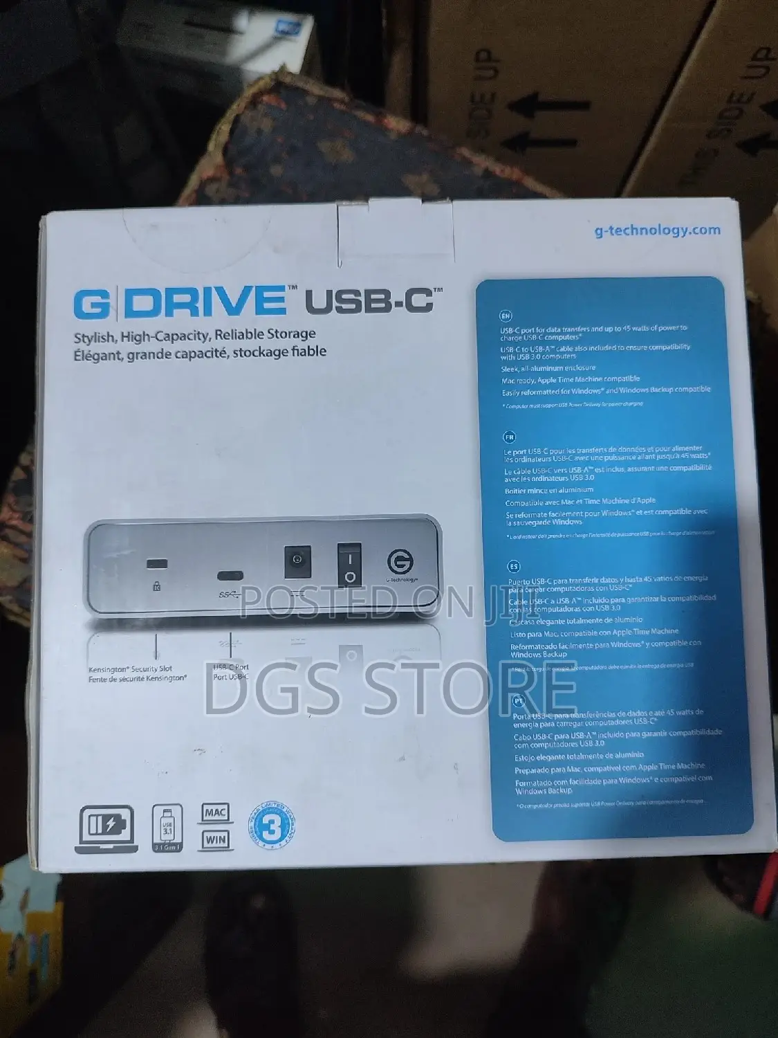 G Drive USB C 4tb 150mbs Hard Drive