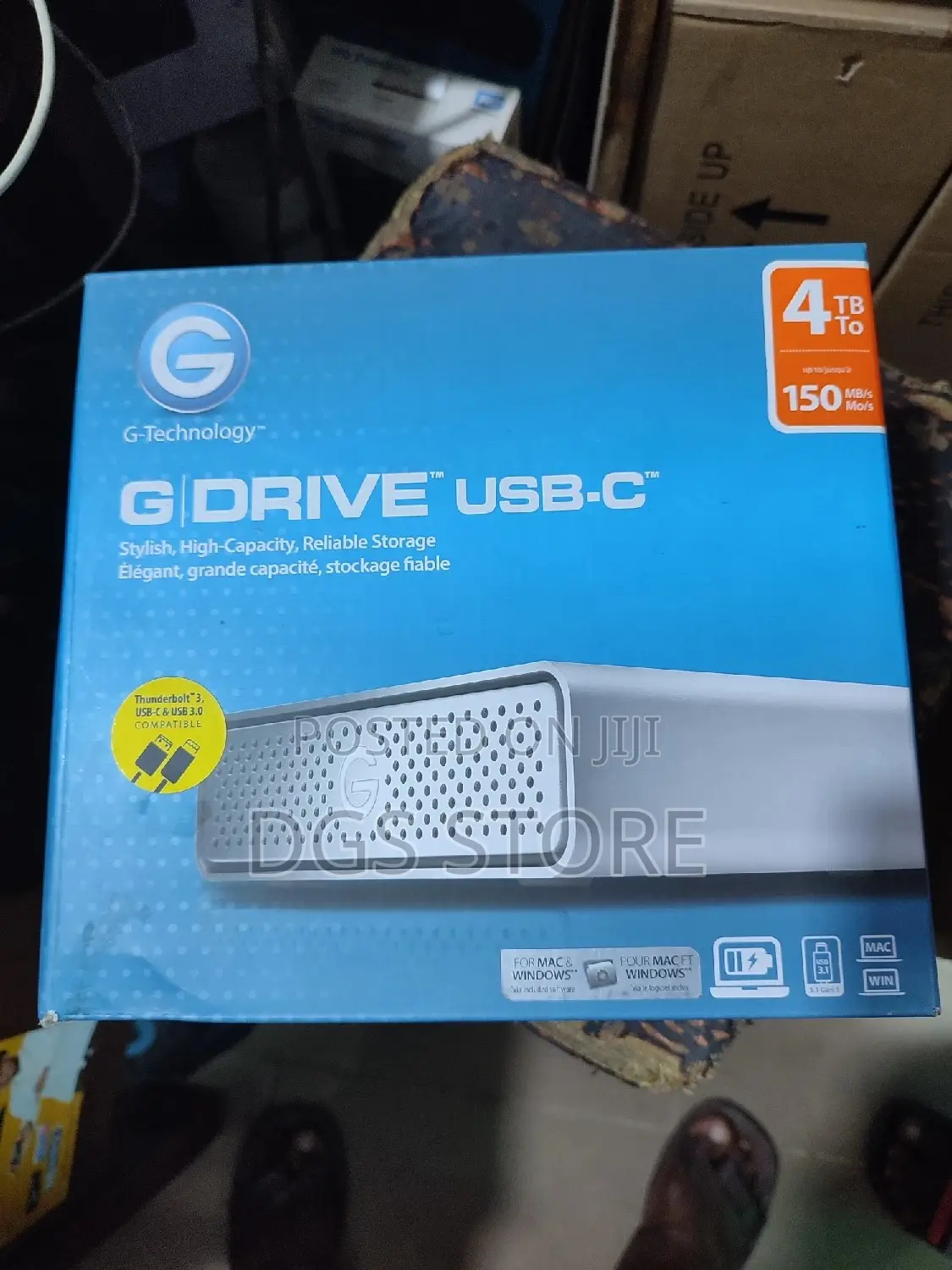 G Drive USB C 4tb 150mbs Hard Drive