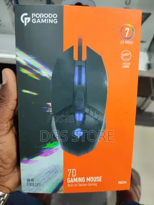 Porodo Gaming Wired Mouse 7D Pdx314