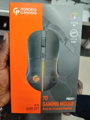 Porodo Gaming Wired Mouse 7D Pdx311