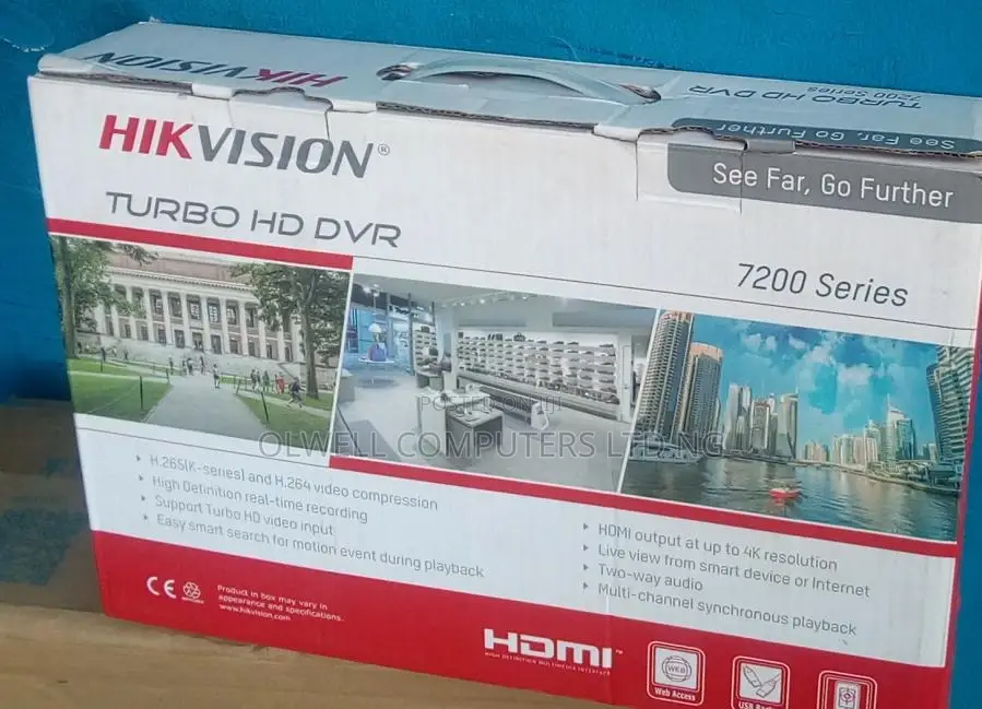 Hikvision 16channels Turbo DVR-Black Colour