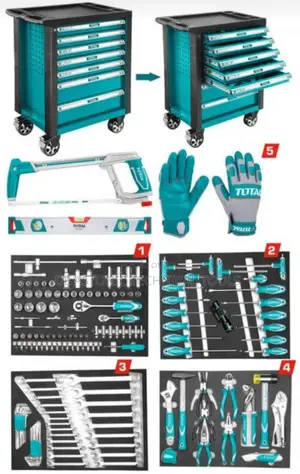162pcs TOTAL 7 Drawer Tools Set