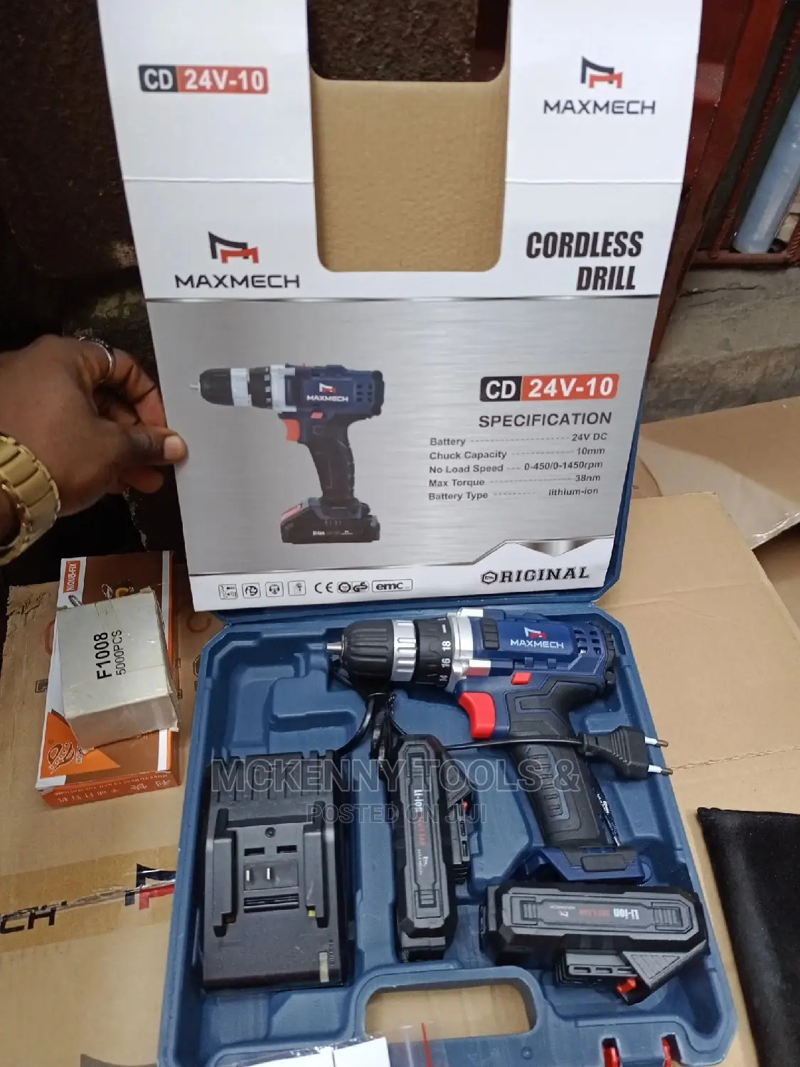 Maxmech Cordless Drill Cd 24v-10 Maxhech Battery 24V