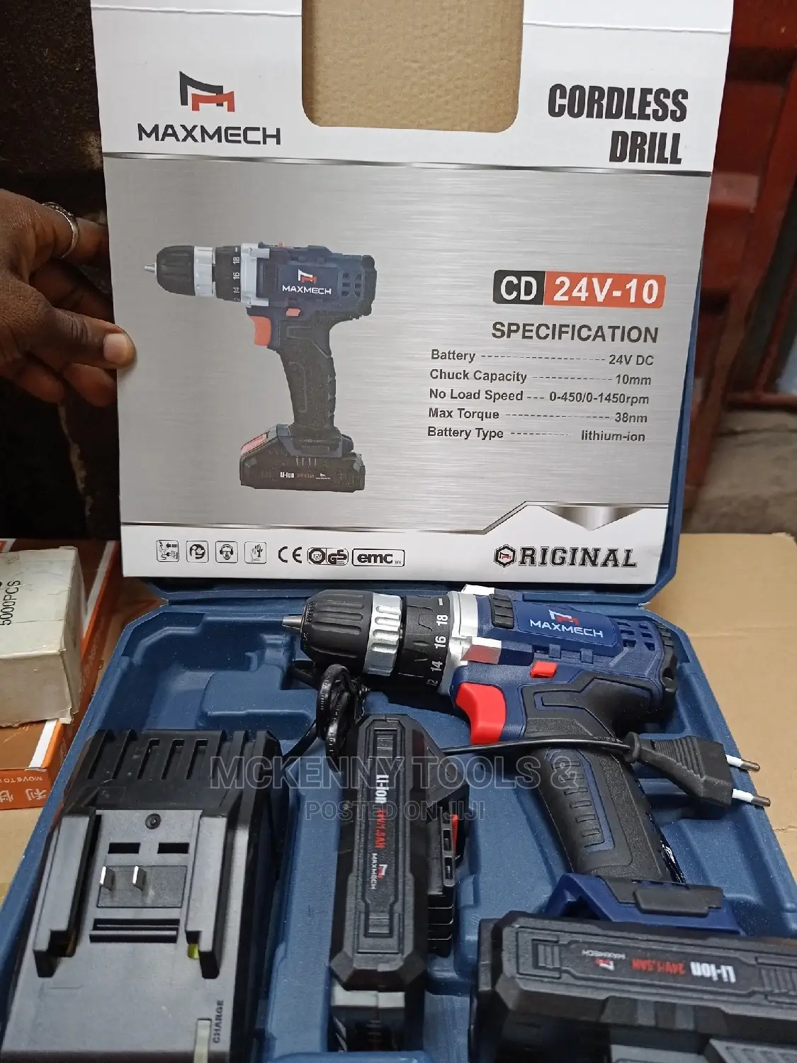 Maxmech Cordless Drill Cd 24v-10 Maxhech Battery 24V