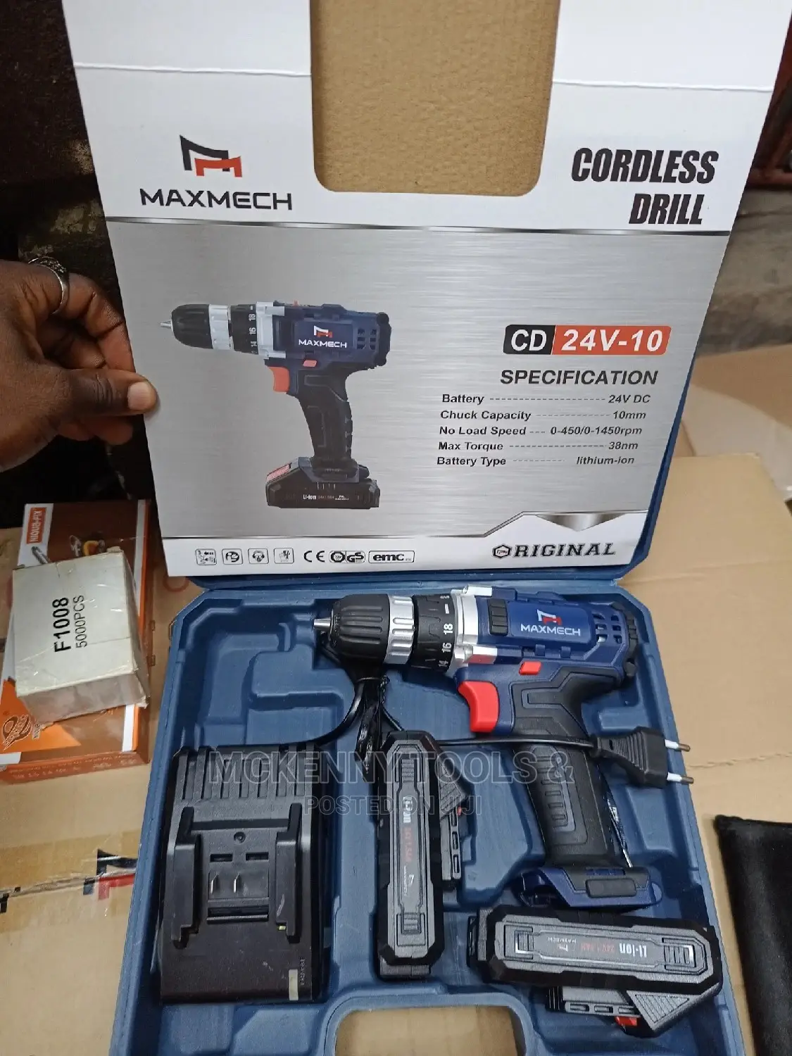 Maxmech Cordless Drill Cd 24v-10 Maxhech Battery 24V