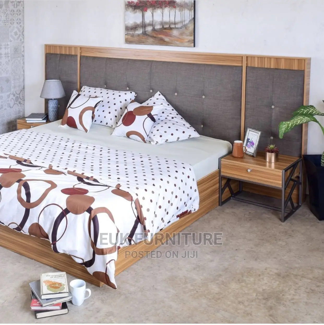 Unique 6 by 6 Bed Frame With Side Stool